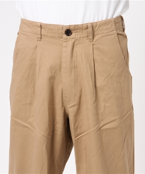 coca（coca）（コカ）の「フロントタックワイドチノパンツ（チノパンツ・メンズ・ベージュ/ブラック/カーキ・M/L）」の18枚目の写真