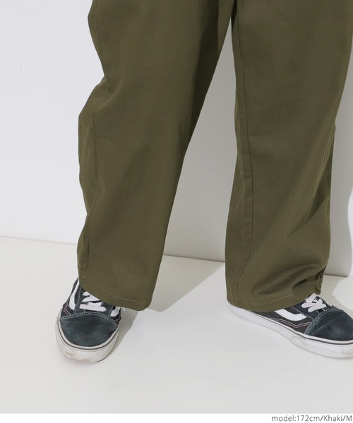 coca（coca）（コカ）の「フロントタックワイドチノパンツ（チノパンツ・メンズ・ベージュ/ブラック/カーキ・M/L）」の12枚目の写真