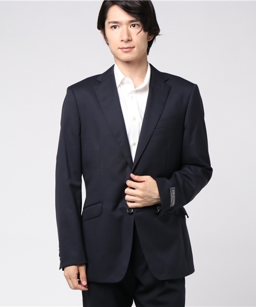 ABAHOUSE（アバハウス）の「NEW ZEALAND WOOLウールツイルジャケット（セットアップ・メンズ・ブラック/ネイビー/グレー・5/4/3）」の3枚目の写真