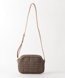 ★PEDRO★Tweed Shoulder Bag ツィードショルダーバック/送料込 別注】A シュリンクレザー ショルダーバッグ （ショルダーバッグ