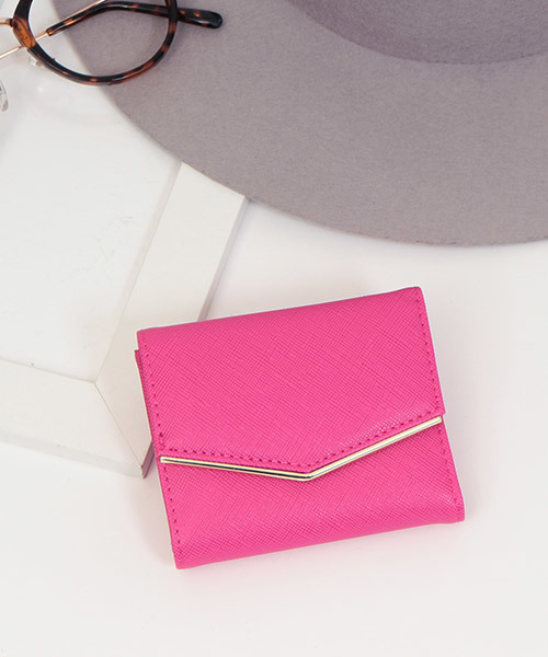 Fashion Letter（ファッションレター）の「ミニ財布 シンプルミニウォレット（財布・レディース・ホワイト/ブラック/グレー/ベージュ/エメラルド/ネイビー/ライトブルー/ピンクベージュ/チェリーピンク/レッド/ゴールド/シャンパン・FREE）」の9枚目の写真