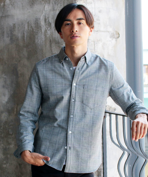 THE CASUAL（カジュアル）の「ボタンダウン先染めオックスフォードストレッチシャツ（シャツ/ブラウス・メンズ・その他3/その他4/グレー/サックスブルー/その他1/その他2/ホワイト/ネイビー/ワイン/その他5・L/M/S/XL）」の10枚目の写真