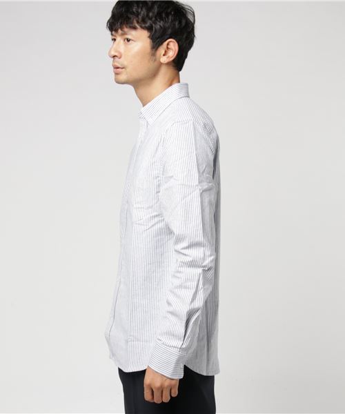 THE CASUAL（カジュアル）の「ボタンダウン先染めオックスフォードストレッチシャツ（シャツ/ブラウス・メンズ・その他3/その他4/グレー/サックスブルー/その他1/その他2/ホワイト/ネイビー/ワイン/その他5・L/M/S/XL）」の11枚目の写真