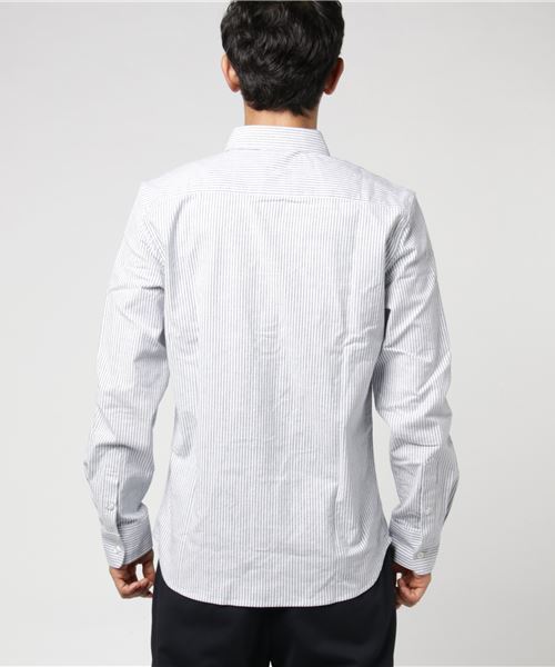 THE CASUAL（カジュアル）の「ボタンダウン先染めオックスフォードストレッチシャツ（シャツ/ブラウス・メンズ・その他3/その他4/グレー/サックスブルー/その他1/その他2/ホワイト/ネイビー/ワイン/その他5・L/M/S/XL）」の12枚目の写真