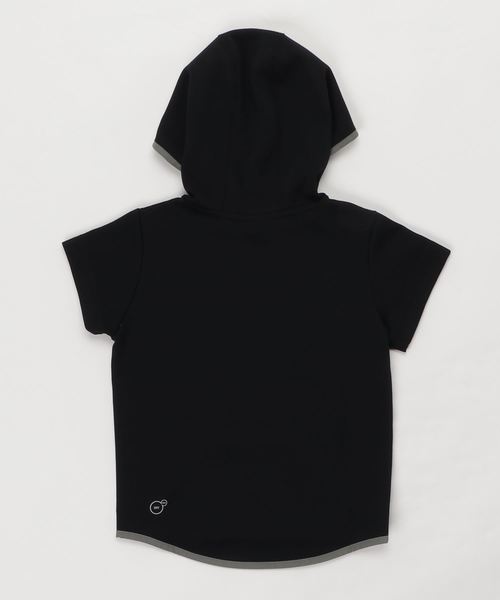 PUMA（プーマ）の「TECH SS フーデッドスウェット (KIDS)（パーカー・キッズ・ブラック/グレー・6/8/9/10/12）」の3枚目の写真