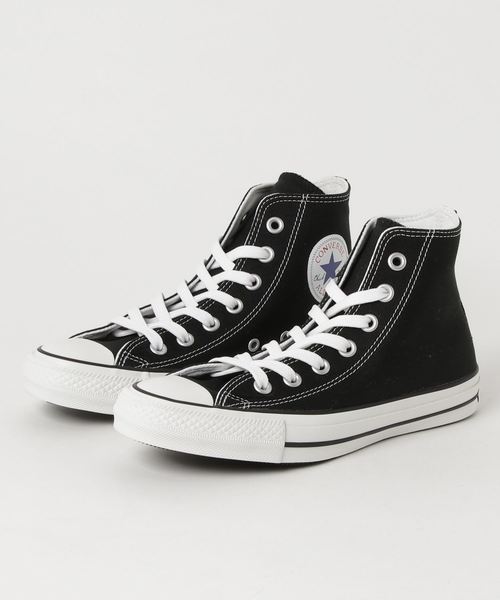 CONVERSE（コンバース）の「キャンバスオールスター100HI（スニーカー・レディース・ネイビー/ブラック・23.5cm/24cm）」の2枚目の写真