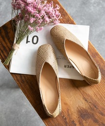 menue | 足首細見え 脚長効果もある 2WAY スクエアトゥ バブーシュ(パンプス)