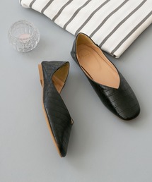 menue(メヌエ)の【 新色追加 】 踵を折っても履ける 2WAY クッションVカットバブーシュ(パンプス)