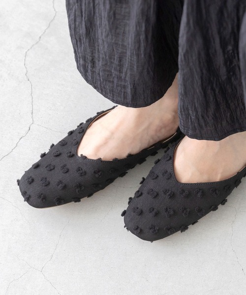 新色追加 】 踵を折っても履ける 2WAY クッションVカットバブーシュ