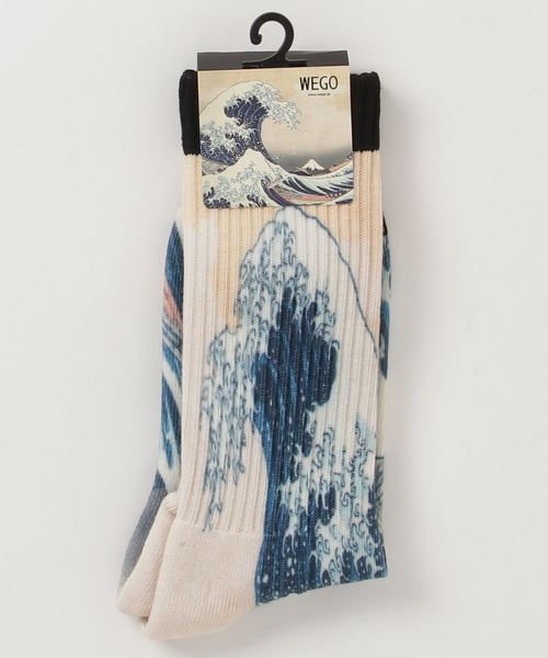 WEGO（ウィゴー）の「WEGO/日本柄転写ソックス（ソックス/靴下・メンズ・その他1/その他2/その他3/その他4/その他5・FREE）」の3枚目の写真