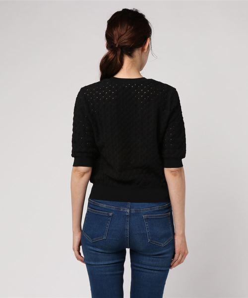 IENA(イエナ)の「バルファスレースプルオーバー◆(Tシャツ/カットソー・レディース・ブラック/アイボリー/イエロー・FREE)」の9枚目の写真