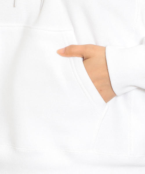 Champion（チャンピオン）の「［別注チャンピオン］SC Champion×GLR Reverse Weave フード ロゴ パーカー ◆（パーカー・レディース・ホワイト/ブラック・M）」の12枚目の写真