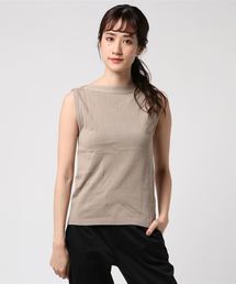 AMERICAN HOLIC | ・ボートネックニットノースリーブプルオーバー(ニット/セーター)