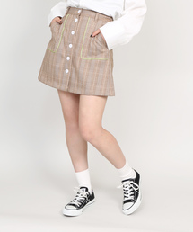 DING | DING/チェック柄パイピングミニスカート(スカート)