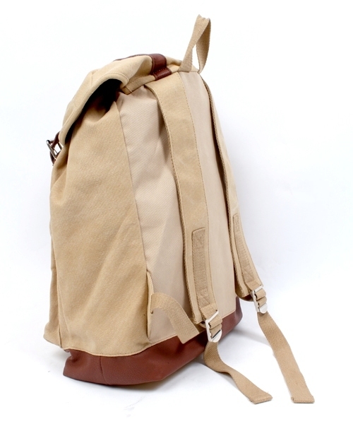 WEGO(ウィゴー)の「WEGO/ウォッシュキャンバス2ストラップリュック(バックパック/リュック・メンズ・その他1/ネイビー/カーキ/ブラック/ベージュ・FREE)」の12枚目の写真