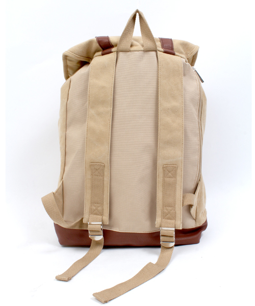 WEGO(ウィゴー)の「WEGO/ウォッシュキャンバス2ストラップリュック(バックパック/リュック・メンズ・その他1/ネイビー/カーキ/ブラック/ベージュ・FREE)」の6枚目の写真
