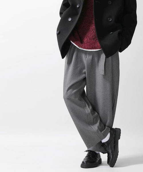 WEGO(ウィゴー)の「WEGO/【WEB限定】ベルト付きワイドスラックス(スラックス・メンズ・ベージュ系その他2/ブラック系その他4/ブルー系その他4/グレー系その他2/ネイビー/グレー/ブラック/グリーン・MEDIUM/LARGE/SMALL)」の21枚目の写真