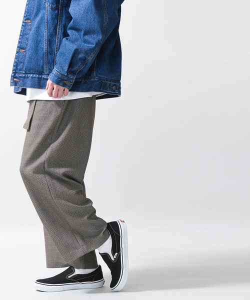 WEGO(ウィゴー)の「WEGO/【WEB限定】ベルト付きワイドスラックス(スラックス・メンズ・ベージュ系その他2/ブラック系その他4/ブルー系その他4/グレー系その他2/ネイビー/グレー/ブラック/グリーン・MEDIUM/LARGE/SMALL)」の19枚目の写真