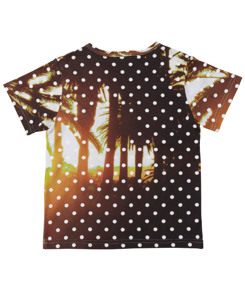 XLARGE KIDS（エクストララージキッズ）の「S/S  TEE  “PALM  TREES  &  USA”（Tシャツ/カットソー・キッズ・ベージュ/レッド・2T/4T/6T/5T/7T）」の4枚目の写真