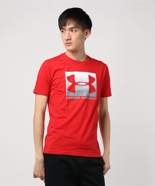 UNDER ARMOUR（アンダーアーマー）の「アンダーアーマー UNDER ARMOUR UA BOXED SPORTSTYLE SS 1329581（Tシャツ/カットソー・メンズ・レッド/オフホワイト・M/L/S/XL/XXL）」の2枚目の写真