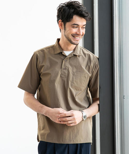 green label relaxing（グリーンレーベルリラクシング）の「NM★★ ポロシャツ & スラックス 3点セット / パンツ ＜機能性生地 / ストレッチ＞（ポロシャツ・メンズ・ダークブラウン/ベージュ/ネイビー・M/S/XL/L/XS）」の8枚目の写真