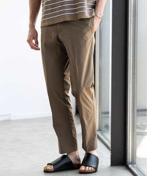 green label relaxing（グリーンレーベルリラクシング）の「NM★★ ポロシャツ & スラックス 3点セット / パンツ ＜機能性生地 / ストレッチ＞（ポロシャツ・メンズ・ダークブラウン/ベージュ/ネイビー・M/S/XL/L/XS）」の9枚目の写真