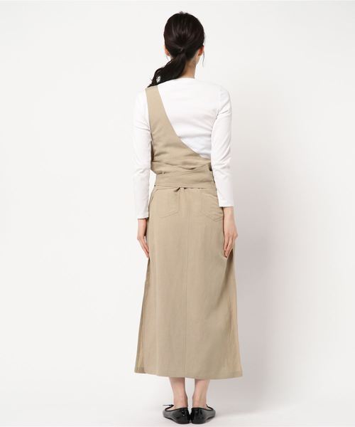 DouDou(ドゥドゥ)の「ワンショル2WAYワンピース(ワンピース・レディース・ベージュ/グリーン・FREE)」の8枚目の写真