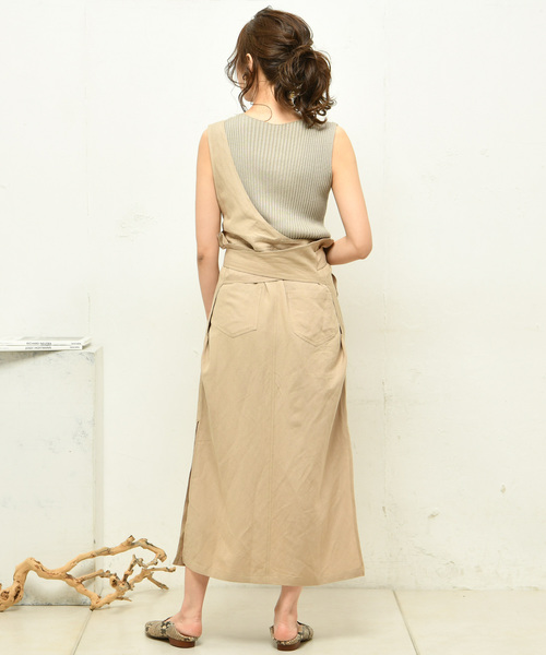 DouDou(ドゥドゥ)の「ワンショル2WAYワンピース(ワンピース・レディース・ベージュ/グリーン・FREE)」の20枚目の写真