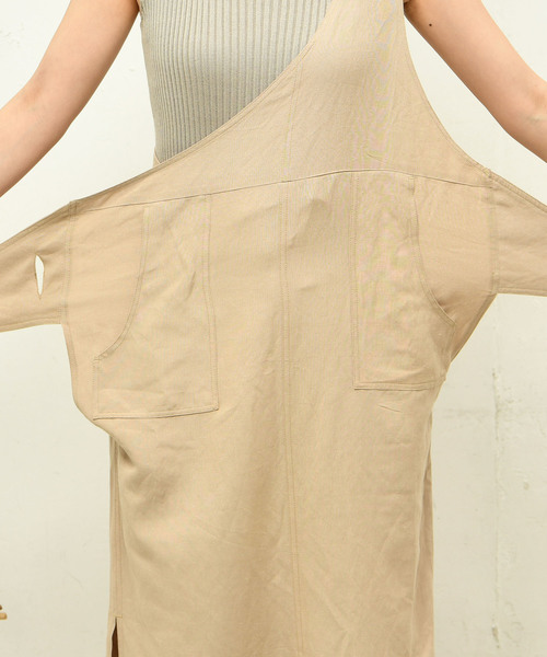 DouDou(ドゥドゥ)の「ワンショル2WAYワンピース(ワンピース・レディース・ベージュ/グリーン・FREE)」の5枚目の写真