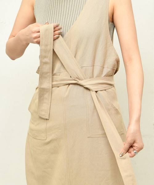 DouDou(ドゥドゥ)の「ワンショル2WAYワンピース(ワンピース・レディース・ベージュ/グリーン・FREE)」の22枚目の写真