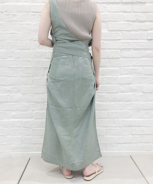 DouDou(ドゥドゥ)の「ワンショル2WAYワンピース(ワンピース・レディース・ベージュ/グリーン・FREE)」の12枚目の写真