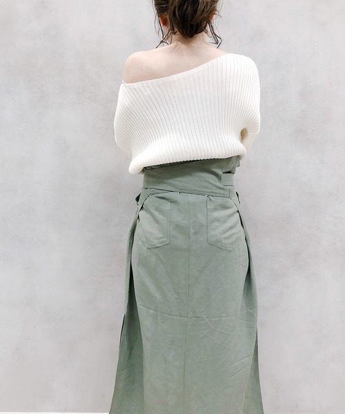 DouDou(ドゥドゥ)の「ワンショル2WAYワンピース(ワンピース・レディース・ベージュ/グリーン・FREE)」の19枚目の写真