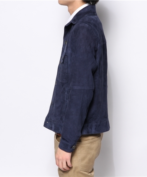 BRILLA per il gusto(ブリッラペルイルグースト)の「EMMETI / 別注スエードジャケット(ブルゾン・メンズ・ライトブラウン/ブルー系その他・48/44/46)」の6枚目の写真