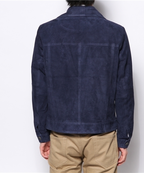 BRILLA per il gusto(ブリッラペルイルグースト)の「EMMETI / 別注スエードジャケット(ブルゾン・メンズ・ライトブラウン/ブルー系その他・48/44/46)」の7枚目の写真