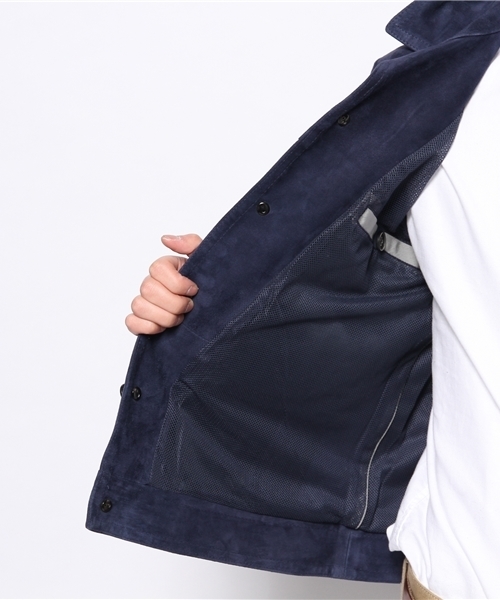 BRILLA per il gusto(ブリッラペルイルグースト)の「EMMETI / 別注スエードジャケット(ブルゾン・メンズ・ライトブラウン/ブルー系その他・48/44/46)」の3枚目の写真