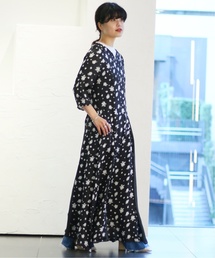 小花キリカエワンピース◆