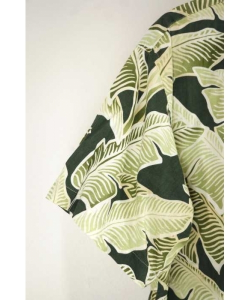 ブランド古着】pataloha リーフ柄オーガニックコットンアロハ