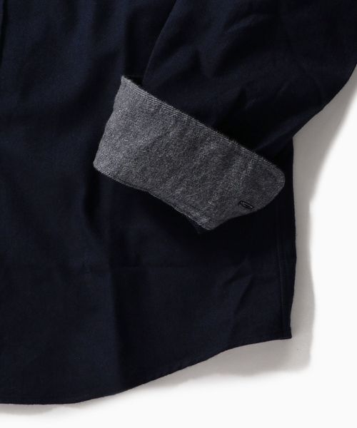 SHIPS（シップス）の「SC: ペルヴィアン ピマ セミワイドカラー ネルシャツ（シャツ/ブラウス・メンズ・チャコールグレー/ネイビー/オフホワイト/ブルー・SMALL/MEDIUM/LARGE/X-LARGE）」の11枚目の写真