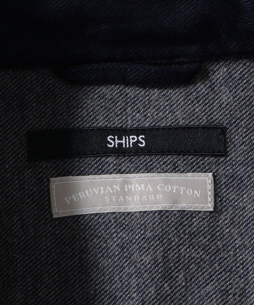 SHIPS（シップス）の「SC: ペルヴィアン ピマ セミワイドカラー ネルシャツ（シャツ/ブラウス・メンズ・チャコールグレー/ネイビー/オフホワイト/ブルー・SMALL/MEDIUM/LARGE/X-LARGE）」の15枚目の写真