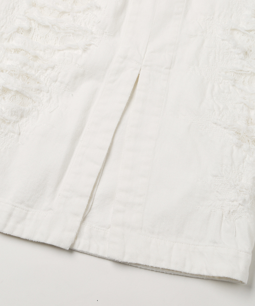 mame（マメ）の「SKIRT（デニムスカート・レディース・ホワイト/ブラック・1/2）」の9枚目の写真