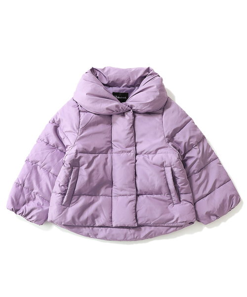 devirock（デビロック）の「ガールズ中綿ジャケット（その他アウター・キッズ・ネイビー/ラベンダー/キャメル/ライトベージュ/チャコール・160cm/150cm/130cm/140cm/120cm/110cm/100cm）」の16枚目の写真