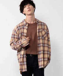 WEGO | WEGO/チェックネルビッグシルエットシャツ(シャツ/ブラウス)