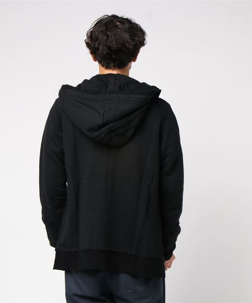 C DIEM(カルペディエム)の「C DIEM(カルペディエム)裏毛ジップパーカー(パーカー・メンズ・ブラック/ライトグレー・M/L/S)」の4枚目の写真