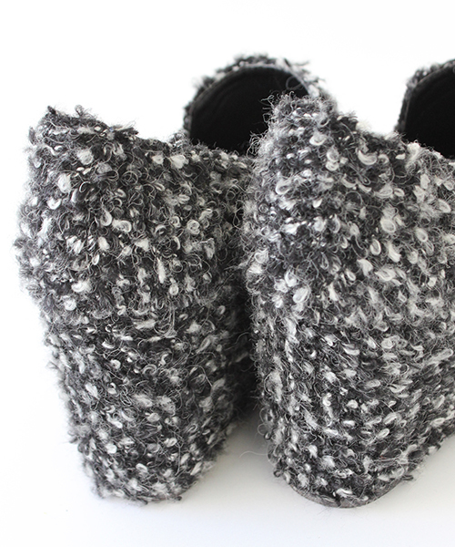 mystic(ミスティック)の「ツイードウェッジ(パンプス・レディース・オフホワイト/ブラック/グレー/チャコールグレー・36/37/38)」の9枚目の写真