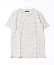 /ランダムパイルVネックTシャツ/