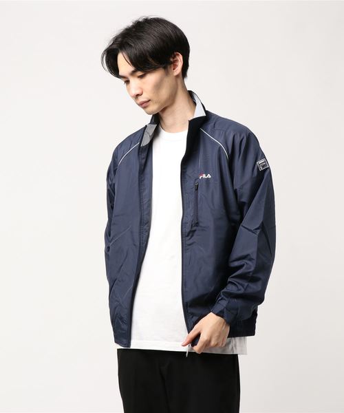 FILA(フィラ)の「【FILA/フィラ】ワンポイント刺繍 裏メッシュ ブルゾン(ブルゾン・メンズ・ネイビー/シルバー/ブラック/ベージュ・L/LL/M)」の3枚目の写真