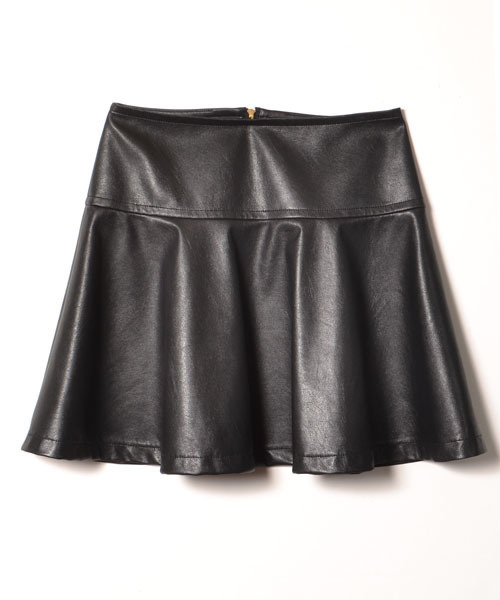 AMERICAN RAG CIE（アメリカンラグシー）の「ﾌｪｲｸﾚｻﾞｰﾌﾚｱSK/210-AMR-dms-L142-SK094（スカート・レディース・ブラック/ダークブラウン・0/1）」の3枚目の写真