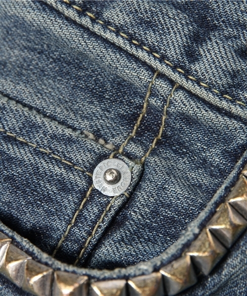 HYSTERIC GLAMOUR(ヒステリックグラマー)の「DUR加工デニム スリムストレートPT(デニムパンツ・メンズ・インディゴブルー・30inch/29inch/34inch/28inch/31inch/32inch)」の13枚目の写真