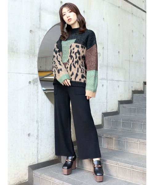 MURUA（ムルーア）の「ワッフルニットパンツ（その他パンツ・レディース・アイボリー/イエロー/ブラック・FREE）」の15枚目の写真