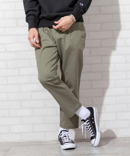 coen（コーエン）の「タックアンクルチノパンツ#（チノパンツ・メンズ・ベージュ/ブラック/オリーブ・MEDIUM/X-LARGE/LARGE/SMALL）」の6枚目の写真